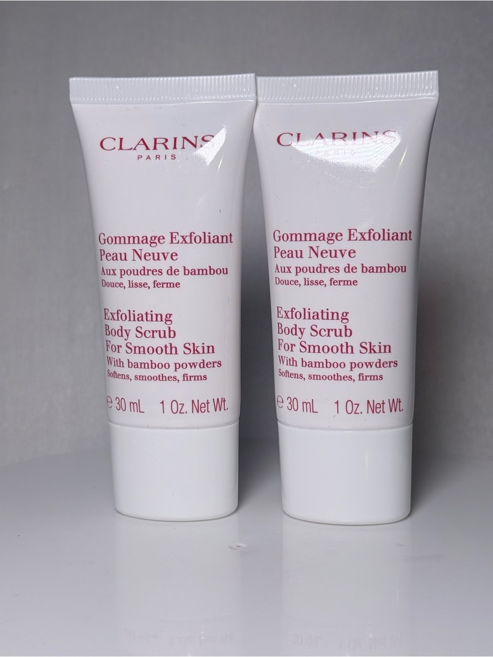 2-PACK Clarins Exfoliating Body Scrub For Smooth Skin 1oz each